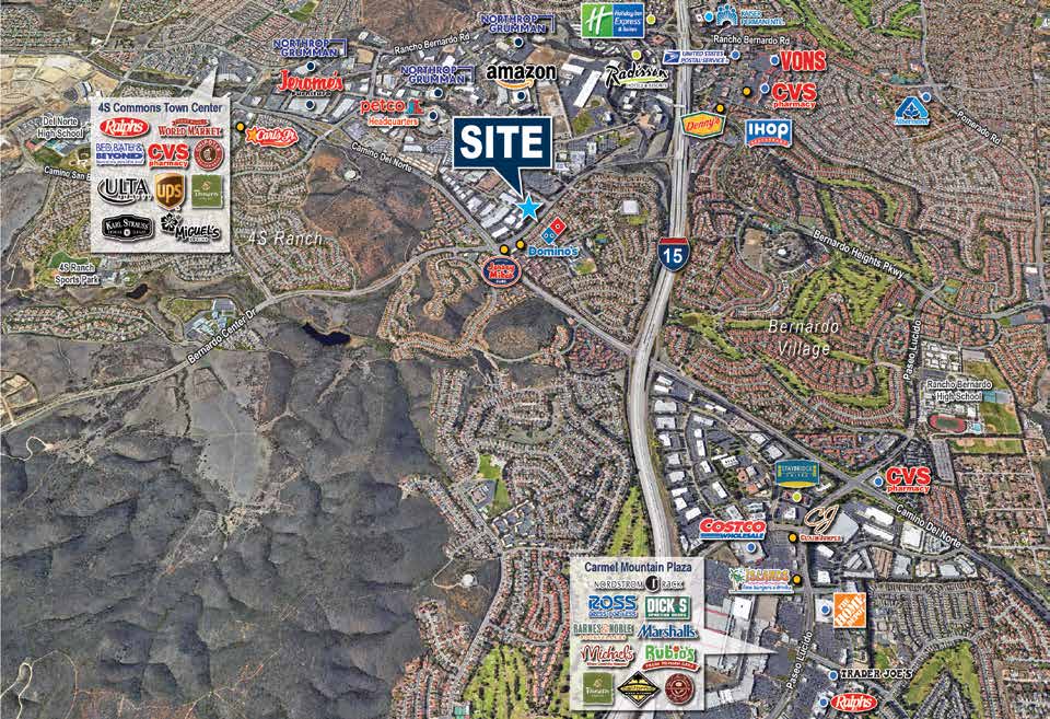 Aerial map of the area surrounding Rancho Pacifica Center